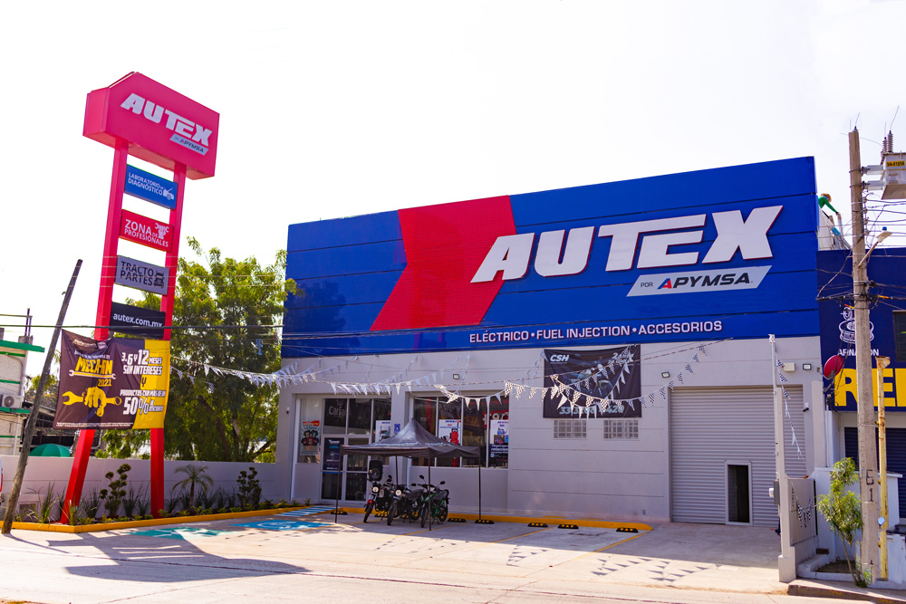 Exterior tienda Autex.